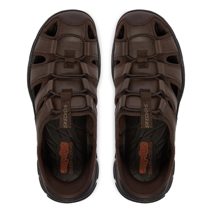 Sandalias Skechers slip-ins relaxed fit: revolted marrones - Querol online