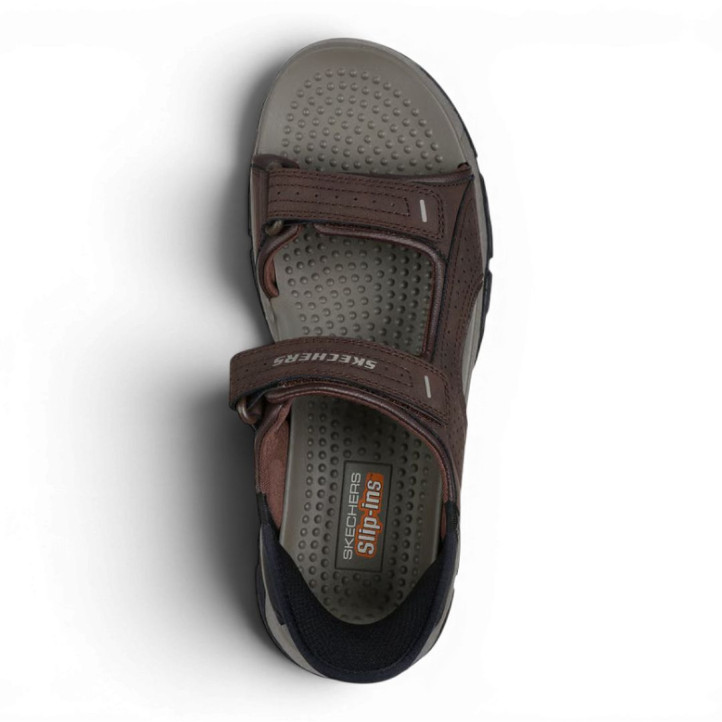 Sandàlies Skechers slip-ins relaxed fit: tresmen-reece xocolata - Querol online