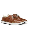 Zapatos sport Fluchos lester marrones con detalles azules