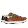 Zapatos sport Fluchos lester marrones con detalles azules