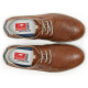 Zapatos sport Fluchos lester marrones con detalles azules - Querol online