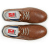 Zapatos sport Fluchos lester marrones con detalles azules