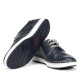 Zapatos sport Fluchos lester azules con detalles marrones - Querol online