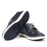 Zapatos sport Fluchos lester azules con detalles marrones