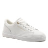 Zapatillas urban Tommy Hilfiger white de piel con logo metalizado