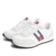Zapatillas deportivas Tommy Hilfiger white con navy classic runner - Querol online