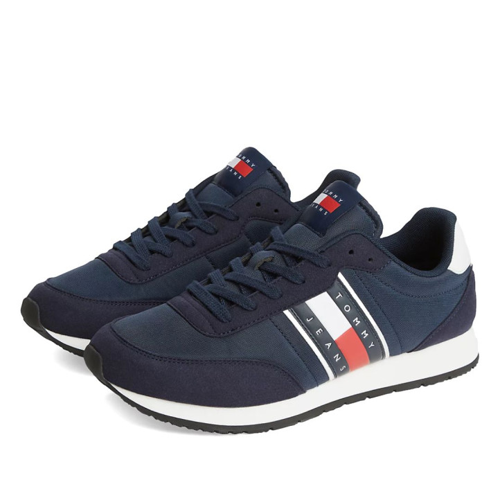 Zapatillas deportivas Tommy Hilfiger navy con white classic runner - Querol online
