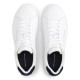 Zapatillas deportivas Tommy Hilfiger white con navy blue y brown de piel con logo - Querol online