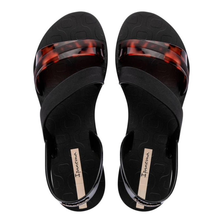 CHANCLAS DE MUJER IPANEMA VIBRANT SANDAL FEM BLACK/TURTLE/BEIGE - Querol online