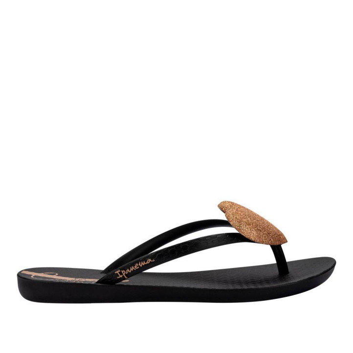 CHANCLAS DE MUJER IPANEMA  CRISTINA PEDROCHE FEM BLACK/GLITTER BRONZE - Querol online