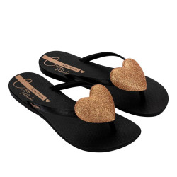 CHANCLAS DE MUJER IPANEMA  CRISTINA PEDROCHE FEM BLACK/GLITTER BRONZE - Querol online