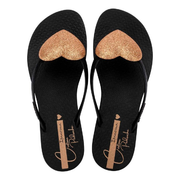 CHANCLAS DE MUJER IPANEMA  CRISTINA PEDROCHE FEM BLACK/GLITTER BRONZE - Querol online