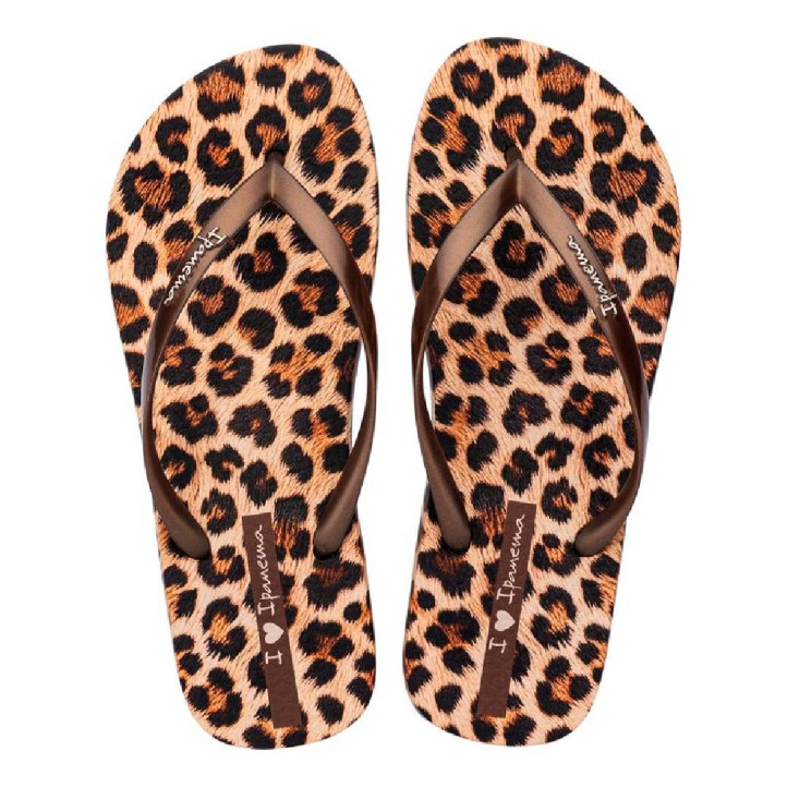 CHANCLAS DE MUJER IPANEMA ANIMAL PRINT VII FEM BEIGE/BRONZE/BROWN - Querol online