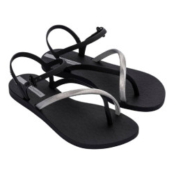 CHANCLAS DE MUJER IPANEMA ELEGANT SANDAL FEM BLACK/SILVER - Querol online