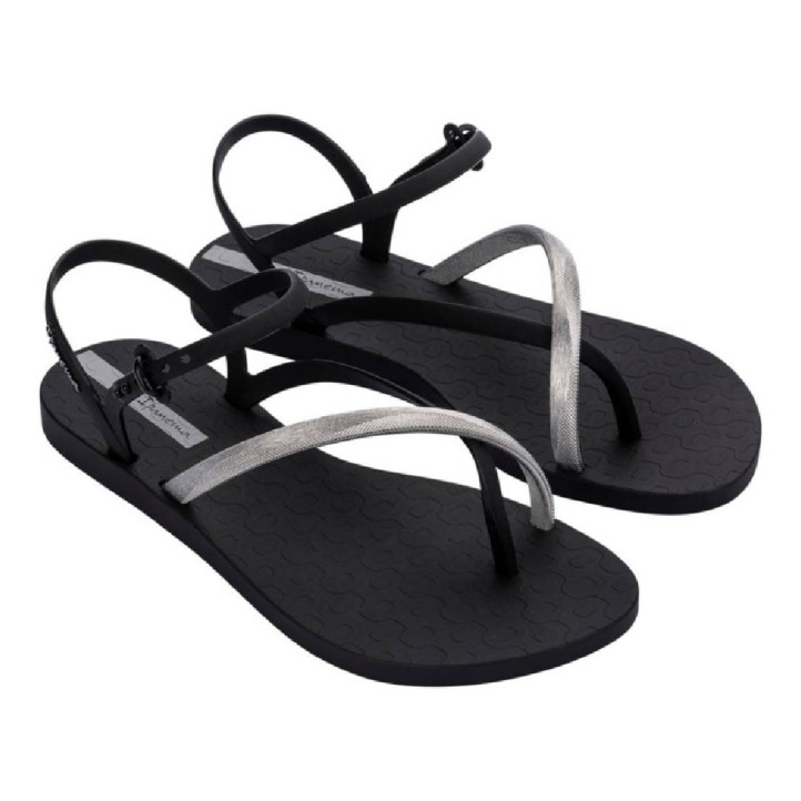 CHANCLAS DE MUJER IPANEMA ELEGANT SANDAL FEM BLACK/SILVER - Querol online