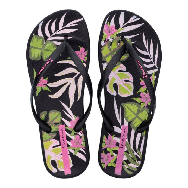 CHANCLAS DE MUJER IPANEMA ANAT. TEMAS XVI FEM BLACK/BLACK/PINK - Querol online