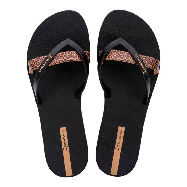 CHANCLAS DE MUJER IPANEMA KIREI CHIC FEM BLACK/BEIGE - Querol online