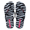 CHANCLAS DE MUJER IPANEMA ANIMAL PRINT VII FEM BLACK/WHITE/PINK