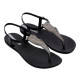 CHANCLAS DE MUJER IPANEMA CLASS FLORA SANDAL FEM BLACK/ONIX/GREY - Querol online
