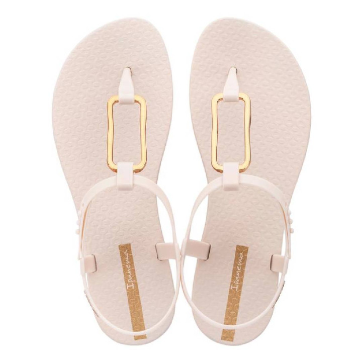 CHANCLAS DE MUJER IPANEMA CLASS MODERN SANDAL FEM BEIGE/GOLD - Querol online