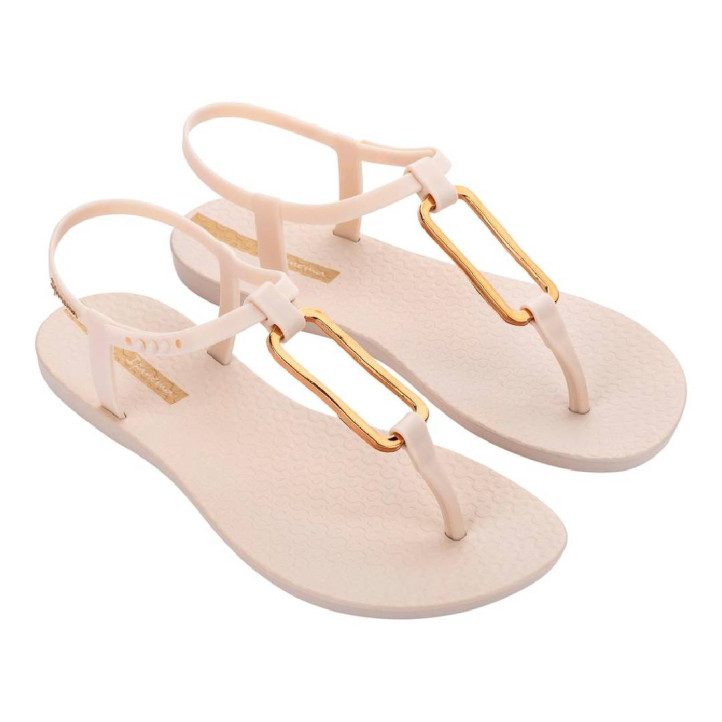 CHANCLAS DE MUJER IPANEMA CLASS MODERN SANDAL FEM BEIGE/GOLD - Querol online