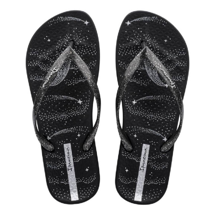 CHANCLAS DE MUJER IPANEMA  ANAT MAGIC FEM BLACK/SILVER - Querol online