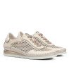 Zapatillas cuña Fluchos sella taupe de estilo deportivo