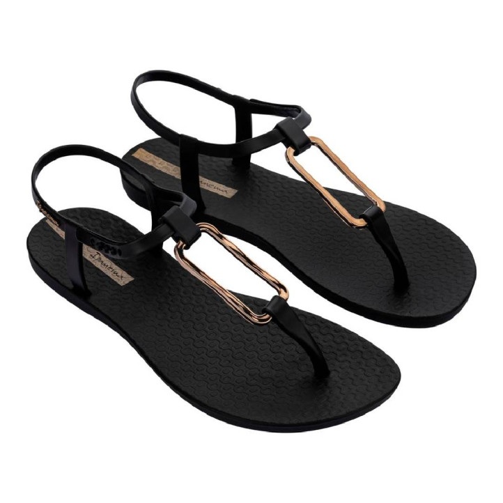 CHANCLAS DE MUJER IPANEMA CLASS MODERN SANDAL FEM BLACK/GOLD - Querol online