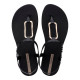 CHANCLAS DE MUJER IPANEMA CLASS MODERN SANDAL FEM BLACK/GOLD - Querol online