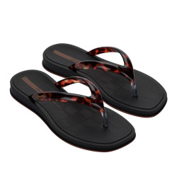 CHANCLAS DE MUJER IPANEMA GLOW TRENDY AD BLACK/TURTLE/BROWN - Querol online