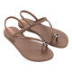 CHANCLAS DE MUJER IPANEMA GLAM RING SANDAL BROWN/ROSE - Querol online