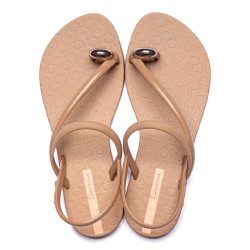 CHANCLAS DE MUJER IPANEMA GLAM RING SANDAL BROWN/ROSE - Querol online