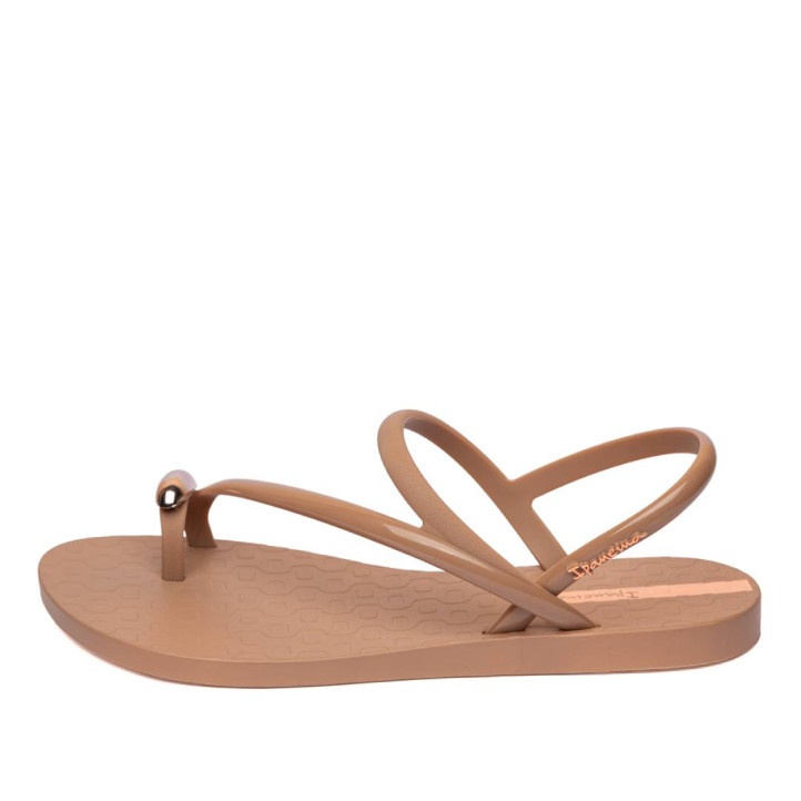 CHANCLAS DE MUJER IPANEMA GLAM RING SANDAL BROWN/ROSE - Querol online