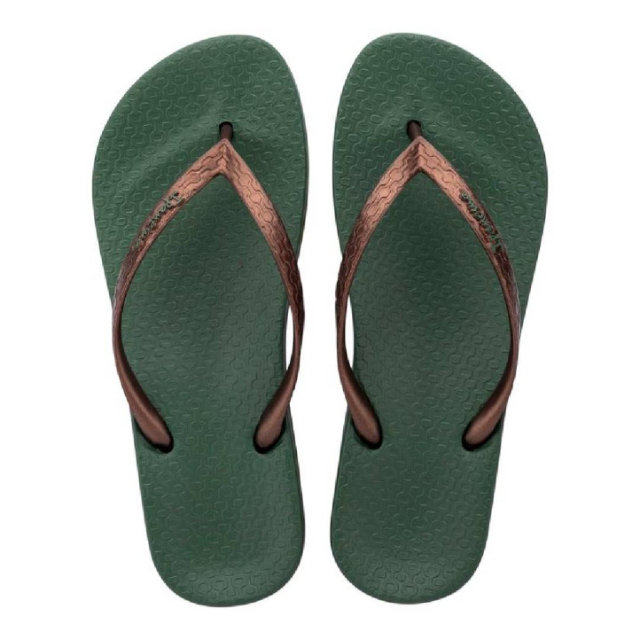 CHANCLAS DE MUJER IPANEMA ANATOMICA TAN FEM GREEN/BRONZE - Querol online