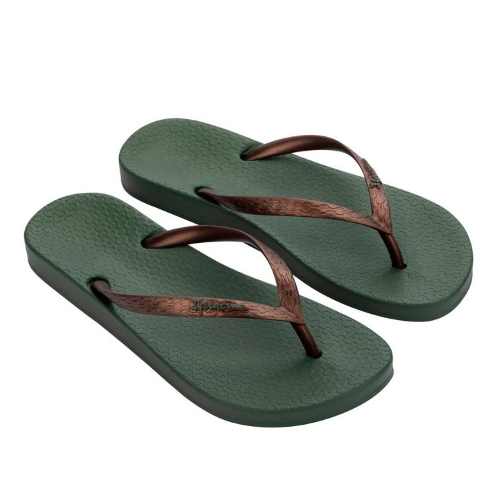 CHANCLAS DE MUJER IPANEMA ANATOMICA TAN FEM GREEN/BRONZE - Querol online
