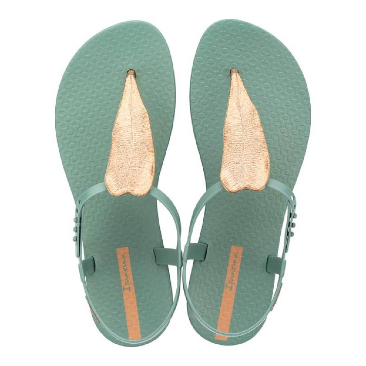 CHANCLAS DE MUJER IPANEMA CLASS FLORA SANDAL FEM GREEN/GOLD/BEIGE - Querol online