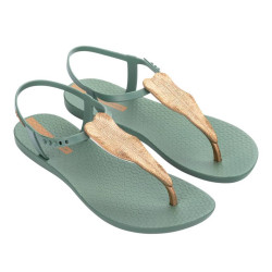 CHANCLAS DE MUJER IPANEMA CLASS FLORA SANDAL FEM GREEN/GOLD/BEIGE - Querol online