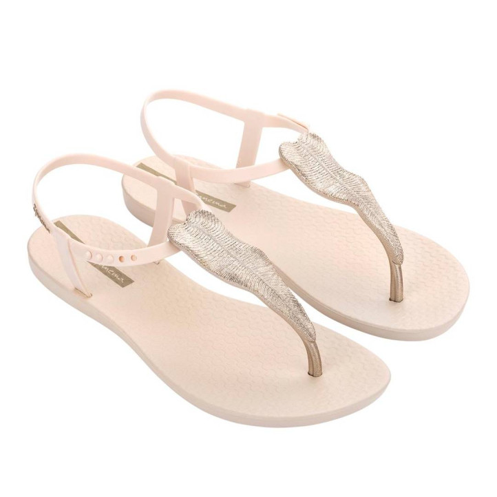 CHANCLAS DE MUJER IPANEMA CLASS FLORA SANDAL FEM BEIGE/GOLD - Querol online