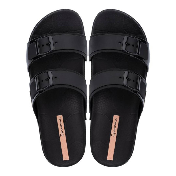 CHANCLAS DE MUJER IPANEMA LEME SLIDE FEM BLACK/BEIGE - Querol online