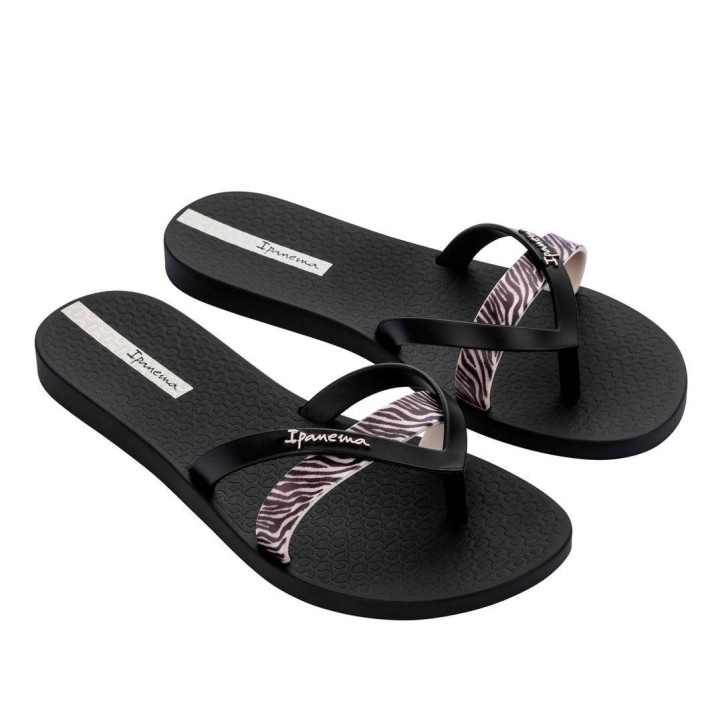 CHANCLAS DE MUJER IPANEMA KIREI CHIC FEM BLACK/LIGHT BEIGE - Querol online