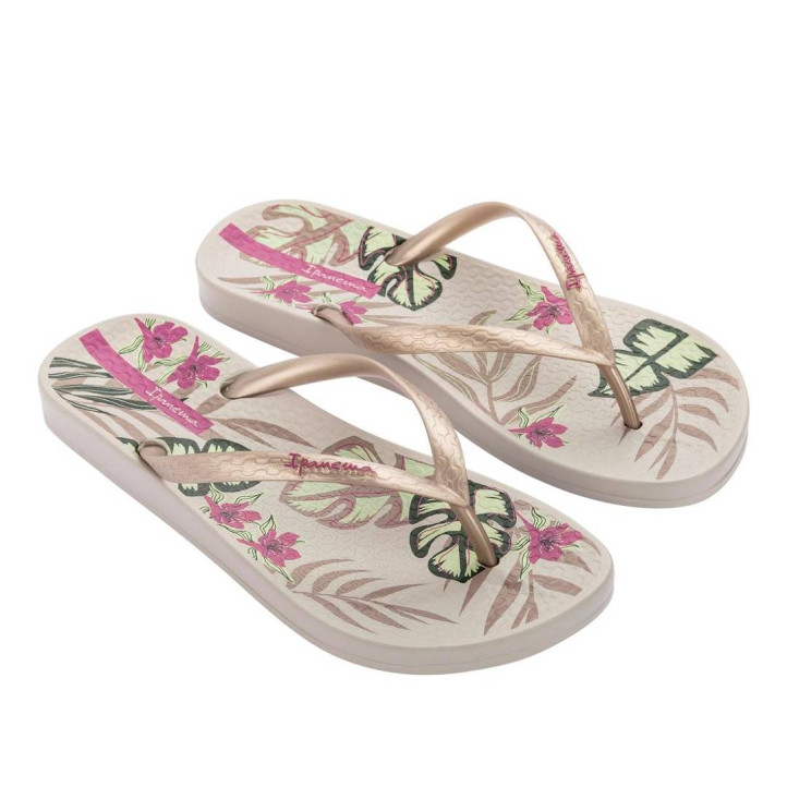 CHANCLAS DE MUJER IPANEMA ANAT. TEMAS XVI FEM BEIGE/GOLD/VIOLET - Querol online