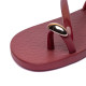 CHANCLAS DE MUJER IPANEMA GLAM RING SANDAL BURGUNDY/ROSE - Querol online