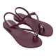 CHANCLAS DE MUJER IPANEMA GLAM RING SANDAL BURGUNDY/ROSE - Querol online