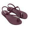 CHANCLAS DE MUJER IPANEMA GLAM RING SANDAL BURGUNDY/ROSE