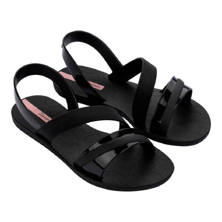 CHANCLAS DE MUJER IPANEMA VIBRANT SANDAL FEM BLACK/BLACK/PINK - Querol online
