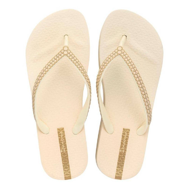 CHANCLAS DE MUJER IPANEMA MESH XI PLAT FEM BEIGE/BEIGE/GOLD - Querol online