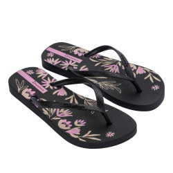 CHANCLAS DE MUJER IPANEMA CLASSICA HAPPY XVIII FEM BLACK/PINK/BEIGE - Querol online