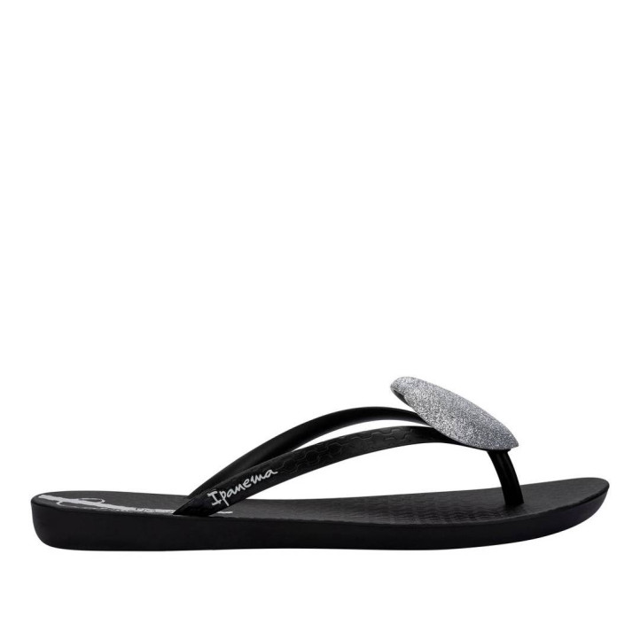 CHANCLAS DE MUJER IPANEMA  CRISTINA PEDROCHE FEM BLACK/GLITTER SILVER - Querol online