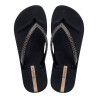 CHANCLAS DE MUJER IPANEMA MESH XI PLAT FEM BLACK/BLACK/GOLD