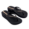 CHANCLAS DE MUJER IPANEMA MESH XI PLAT FEM BLACK/BLACK/GOLD